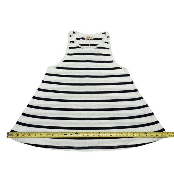 Hollister Tank Top Womens Small White Striped Flowy Sleeveless 24 in Long - Picture 4 of 9